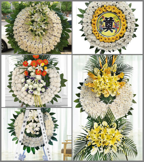 浙江省宁波北仑区霞浦街道宝前村花圈速递